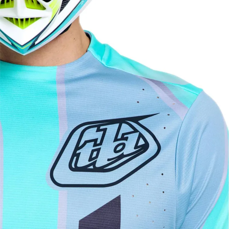 Troy Lee Designs Sprint Pro LS Jersey Lowrider Real Teal-6