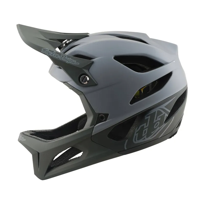 Troy Lee Designs Stage MIPS Full Face MTB Helmet Drone Grey-1