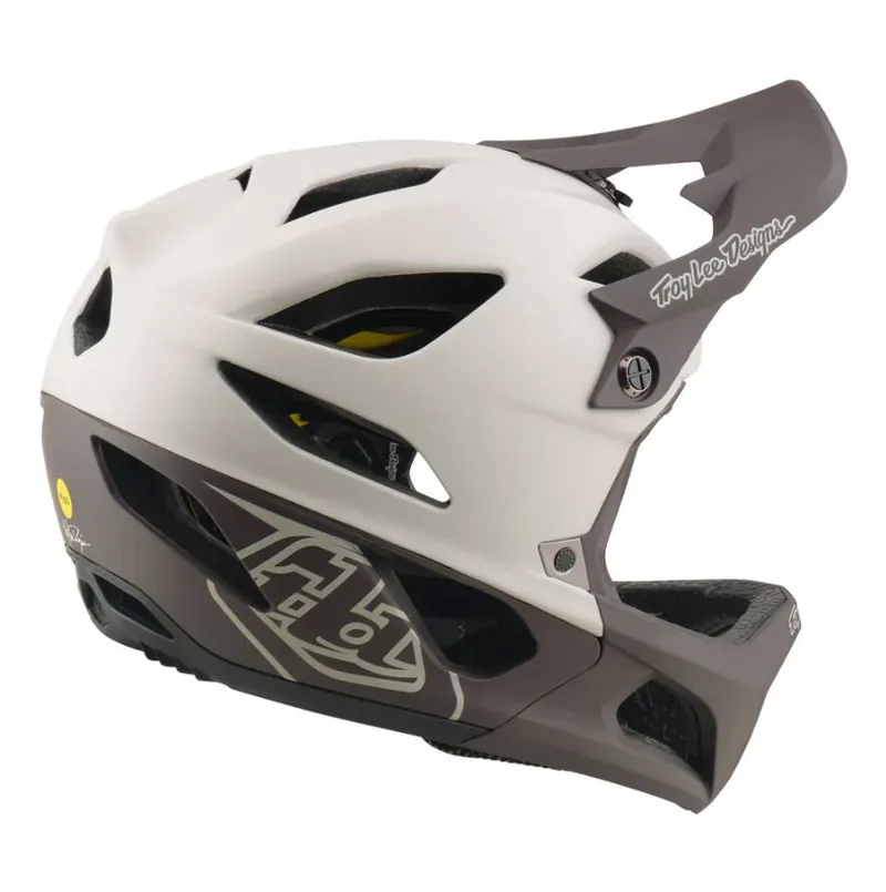 Troy Lee Designs Stage MIPS Full Face MTB Helmet Drone Pumice-4