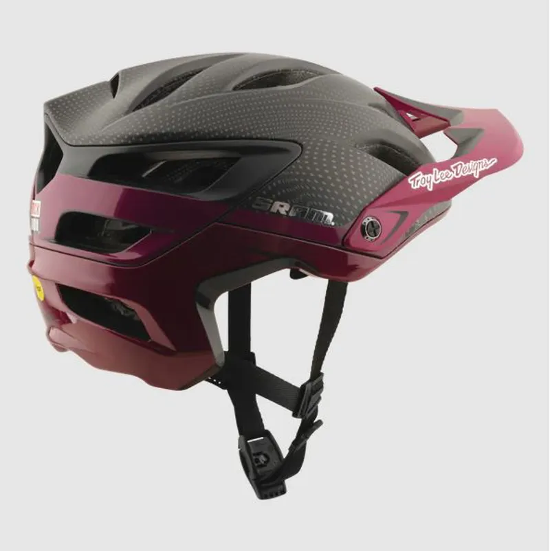 Troy Lee Designs X SRAM Radioscape A3 MIPS Helmet Black/Berry-1