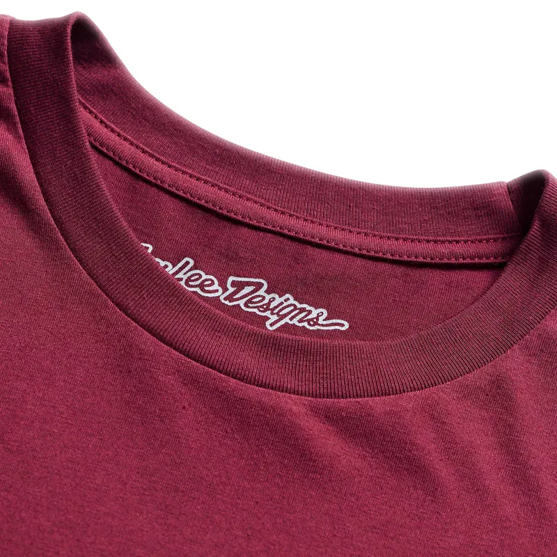 Troy Lee Designs Flame2 Short Sleeve T-Shirt Sangria-1