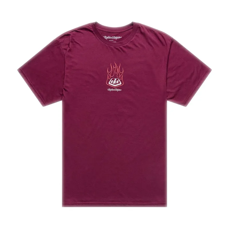 Troy Lee Designs Flame2 Short Sleeve T-Shirt Sangria-3