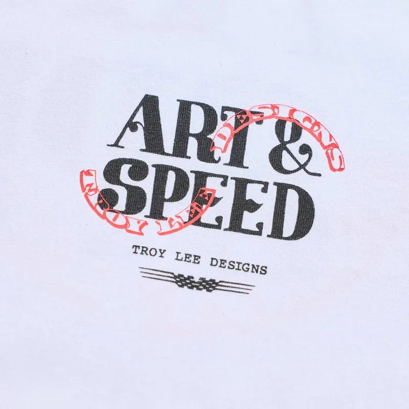 Troy Lee Designs Pink Slips Short Sleeve T-Shirt White-1
