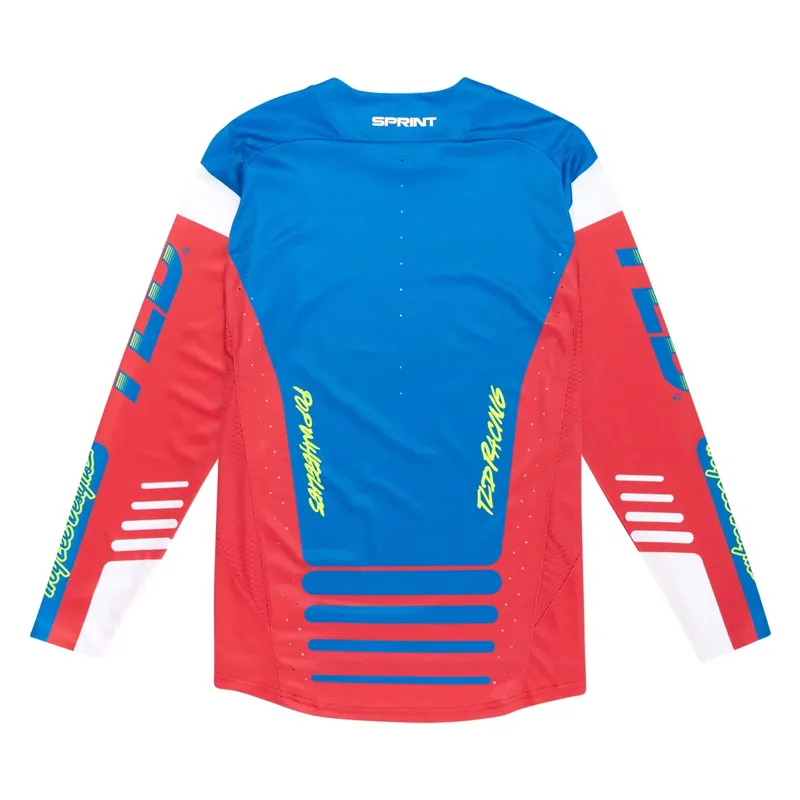 Troy Lee Sprint Fifty-50 Long Sleeve Jersey Fiery Red-1