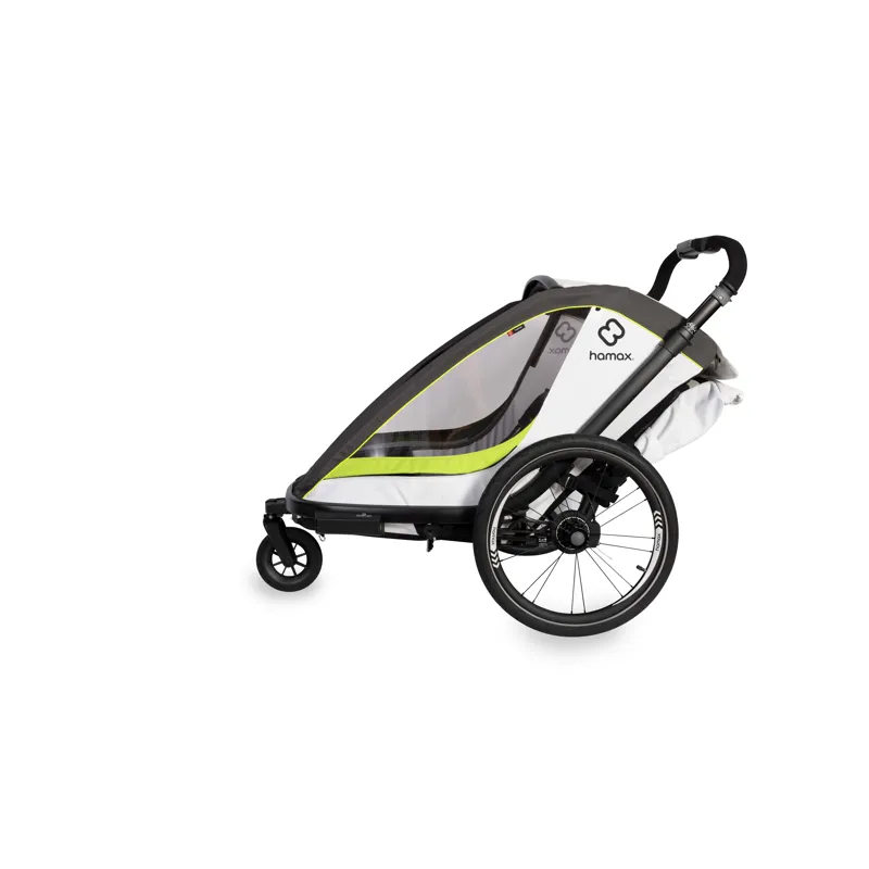 Hamax Breeze Twin Child Bike Trailer White/ Green -3