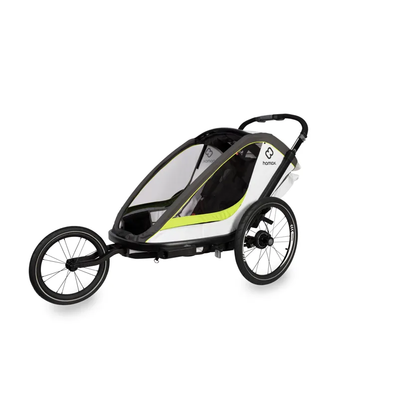 Hamax Breeze Twin Child Bike Trailer White/ Green -4