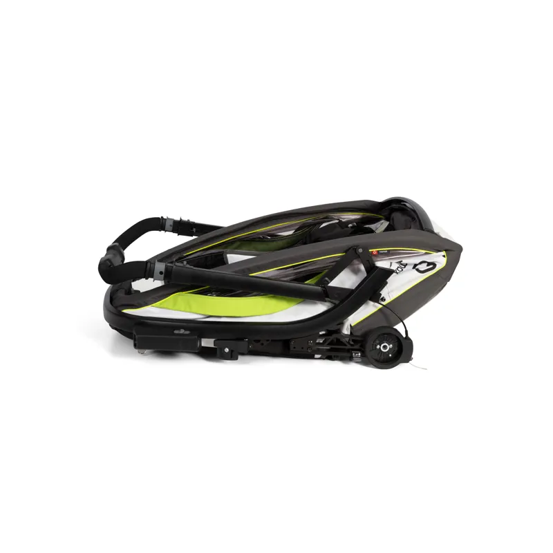 Hamax Breeze Twin Child Bike Trailer White/ Green -9