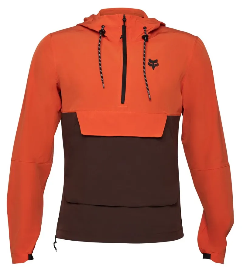 Fox Ranger Wind Pull-Over Jacket Atomic Orange