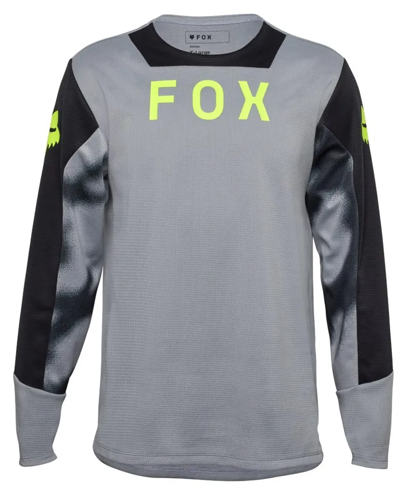 Fox Defend Taunt Youth LS Jersey Steel Grey