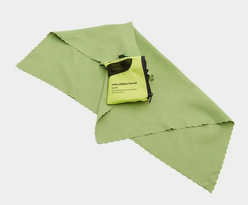 Eurohike Microfibre Mini Clip Towel Green