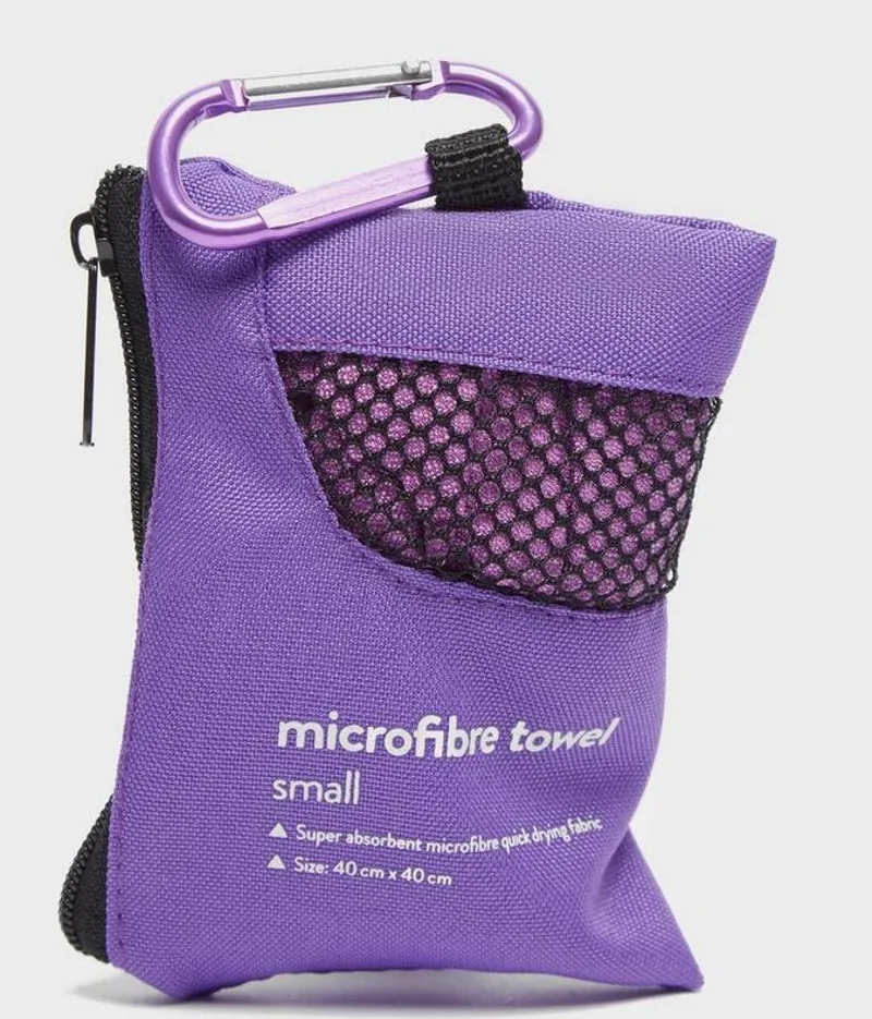 Eurohike Microfibre Mini Clip Towel Purple-1