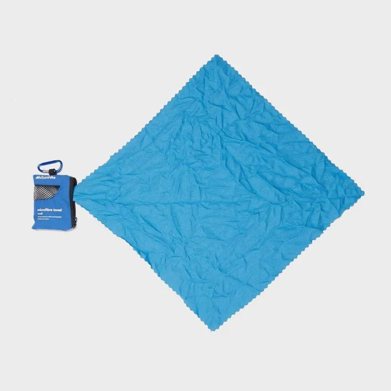 Eurohike Microfibre Mini Clip Towel Blue