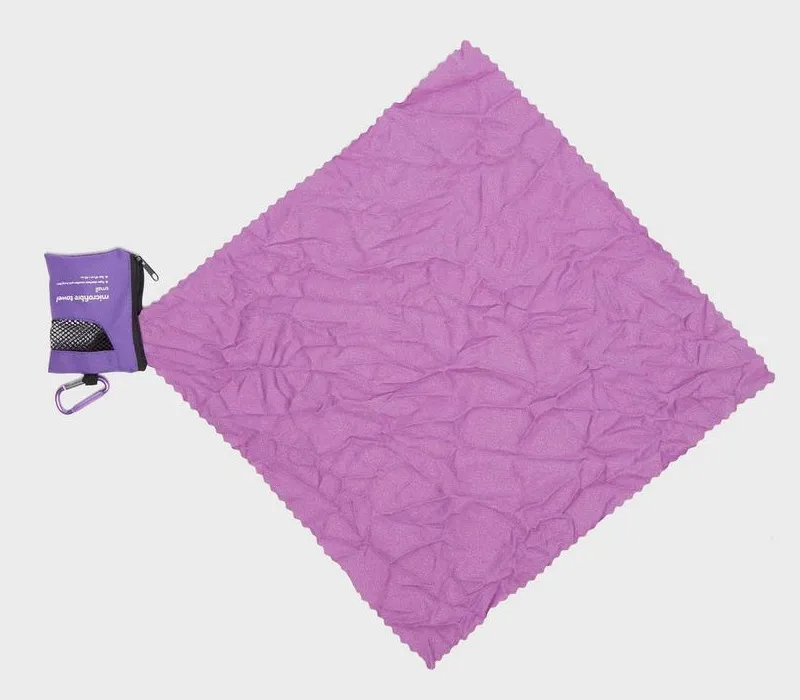 Eurohike Microfibre Mini Clip Towel Purple-2
