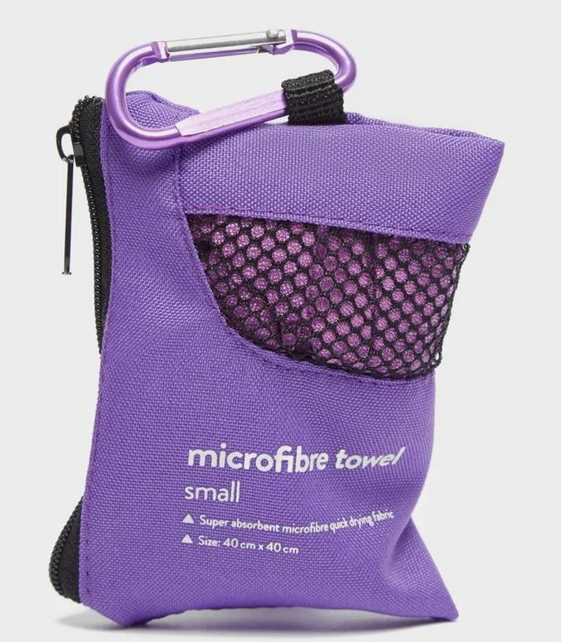 Eurohike Microfibre Mini Clip Towel Purple
