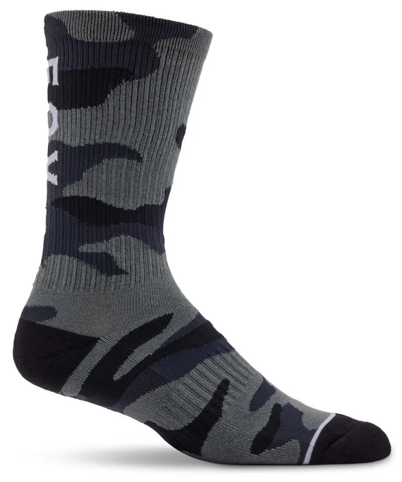 Fox Camo Crew Sock Black Camo