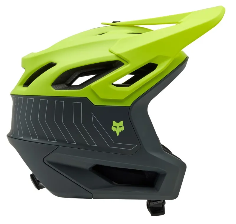 Fox Dropframe Pro MIPS MTB Helmet Fluorescent Yellow-1