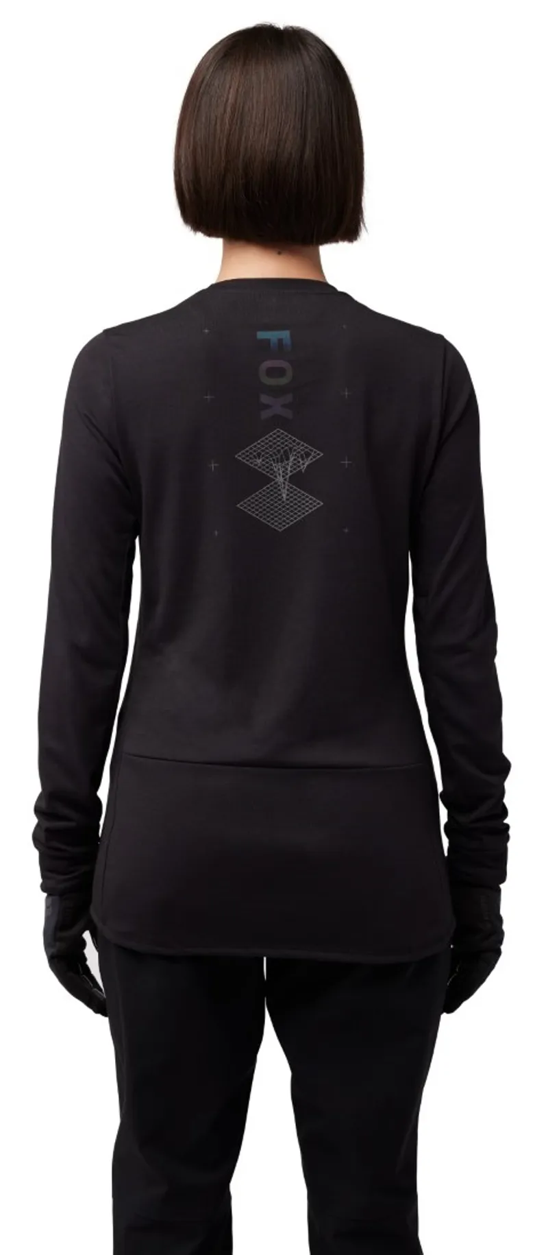 Fox Ranger DR MD Lunar LS Womens Jersey Black-3