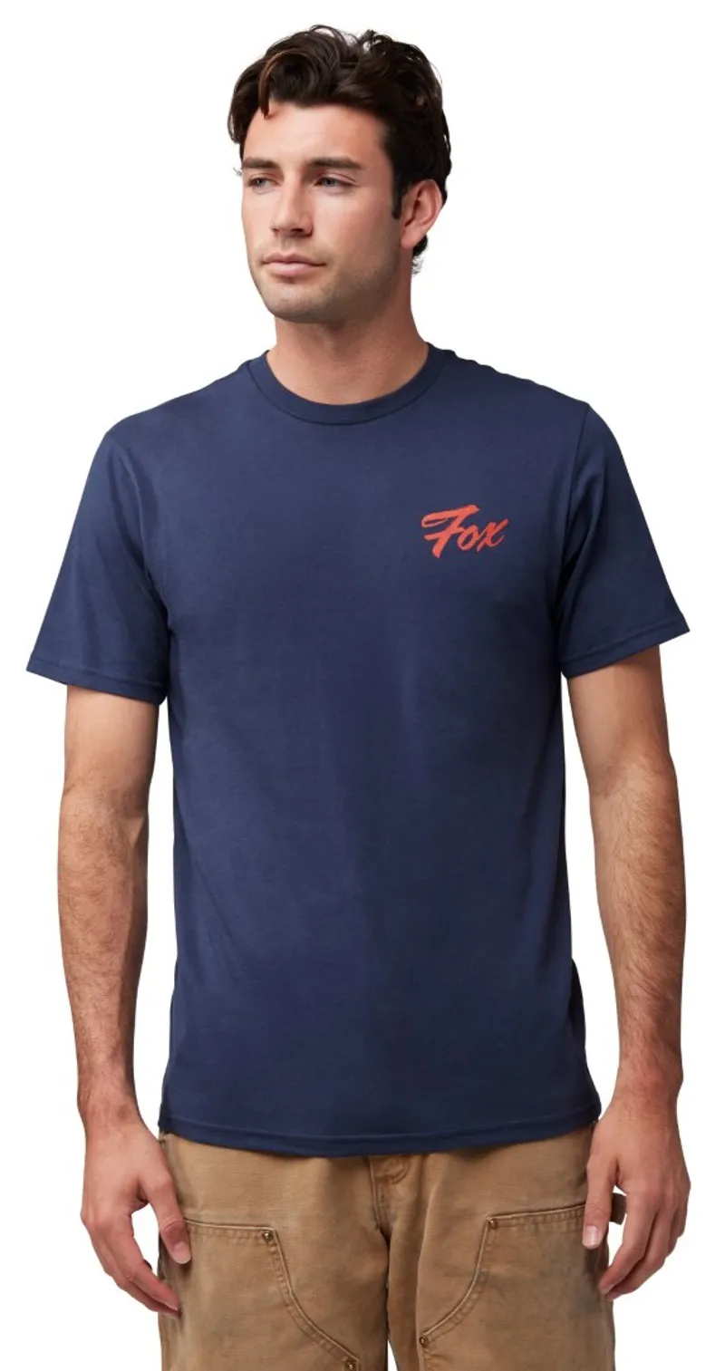 Fox Scripted Premium Short Sleeve Tee Midnight-2