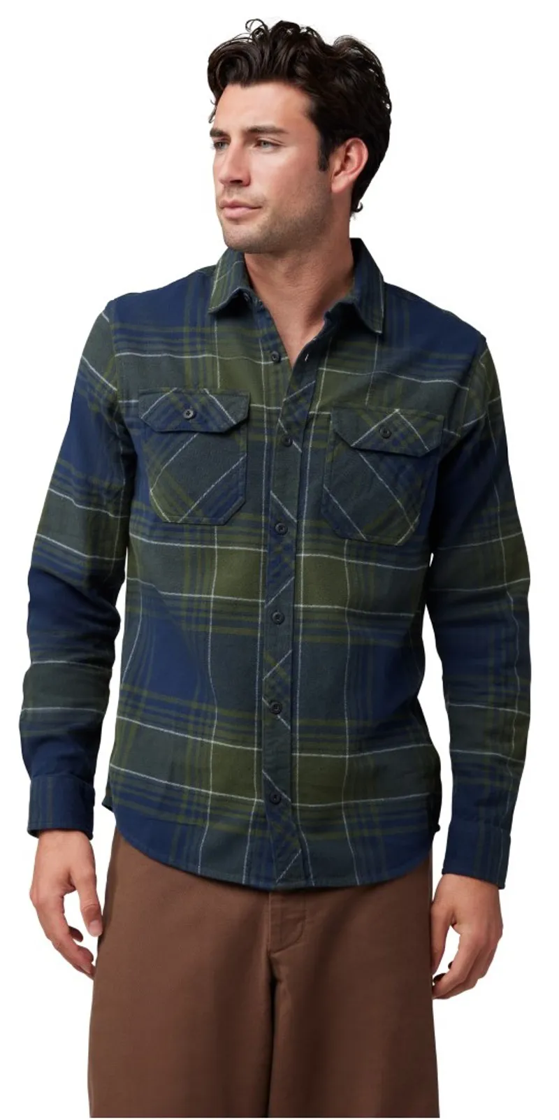 Fox Traildust Flannel Shirt Midnight-2