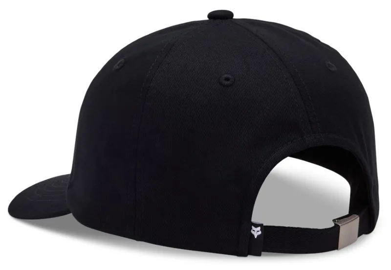 Fox Wordmark Adjustable Hat One Size Black/White-1