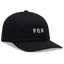 Fox Wordmark Adjustable Hat One Size Black/White
