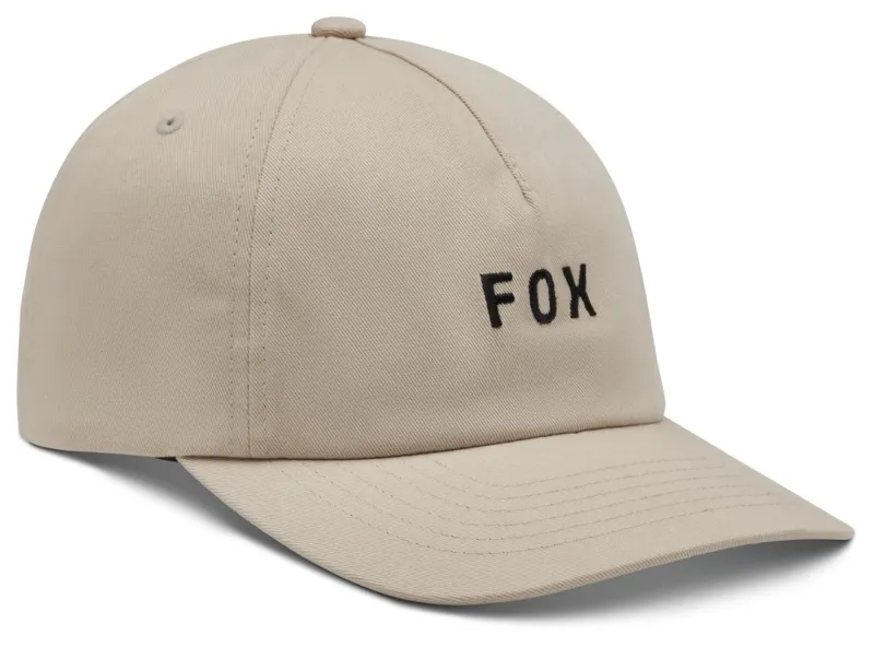 Fox Wordmark Adjustable Hat One Size Cream