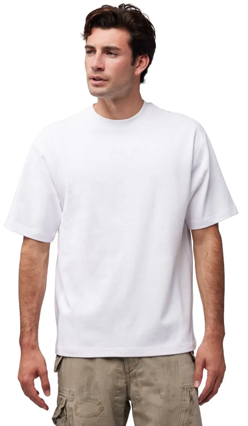 Fox Wordmark OV SS Tee Optic White-2