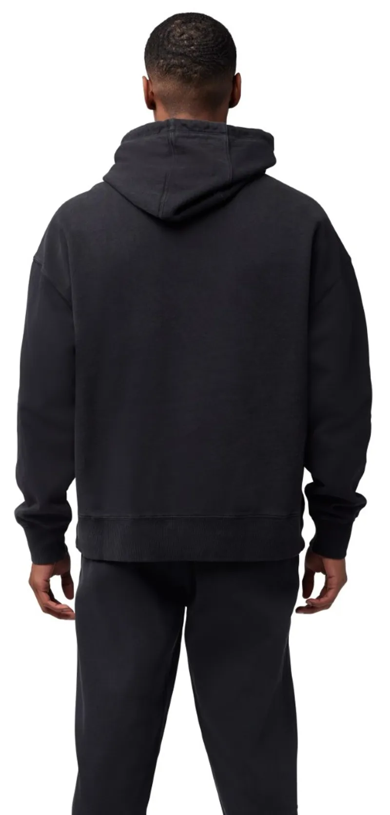 Fox Wordmark Oversized PO Fleece Hoodie Black-3