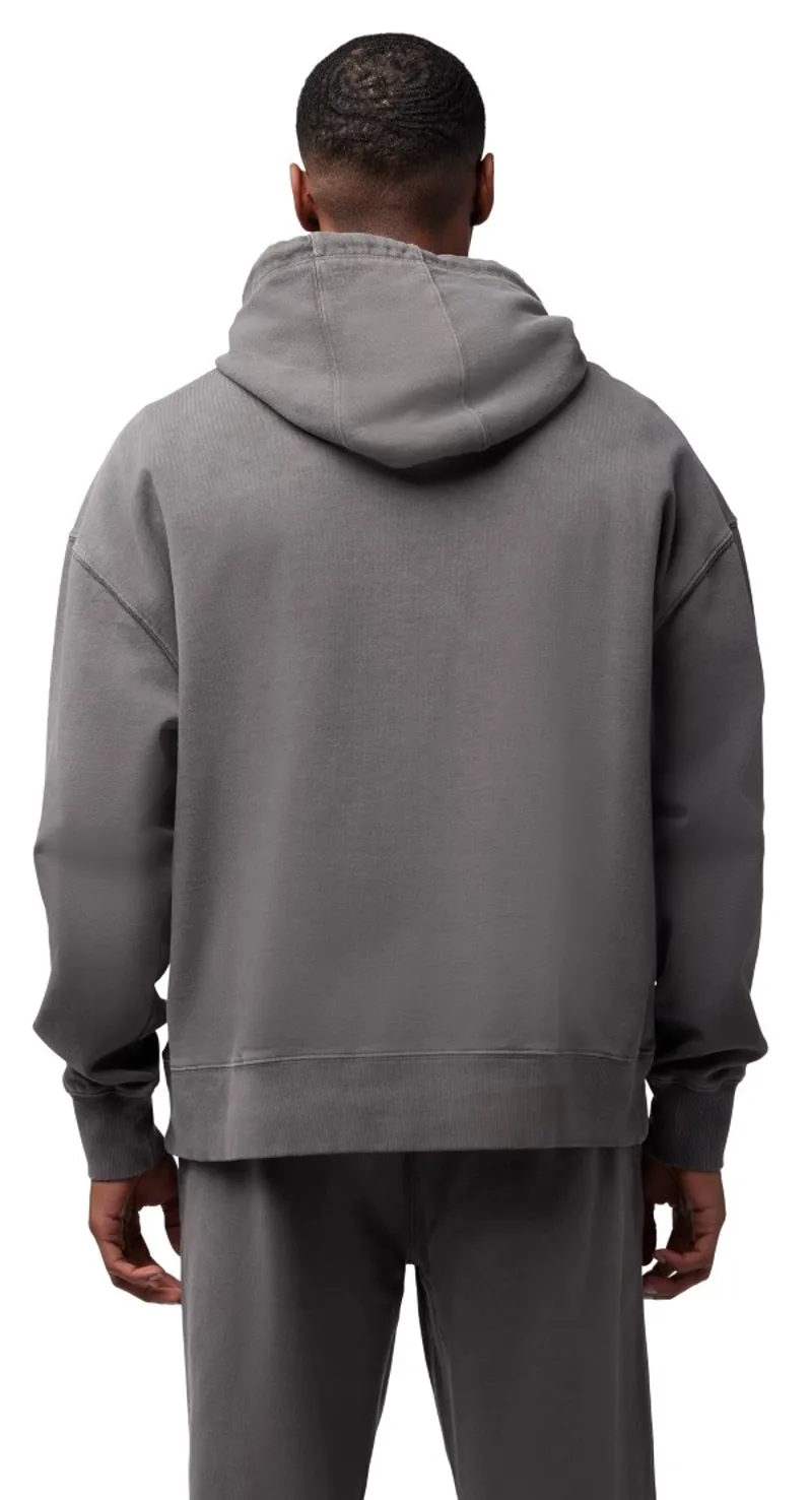 Fox Wordmark Oversized PO Fleece Hoodie Pewter-3