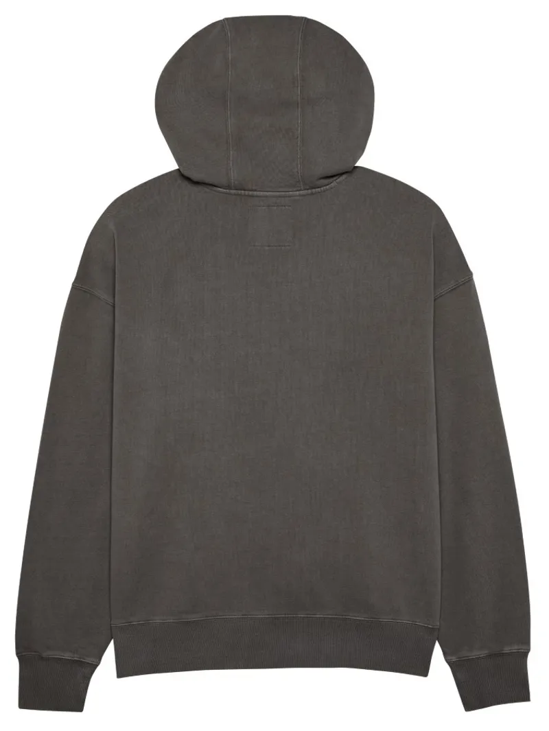Fox Wordmark Oversized PO Fleece Hoodie Pewter-1