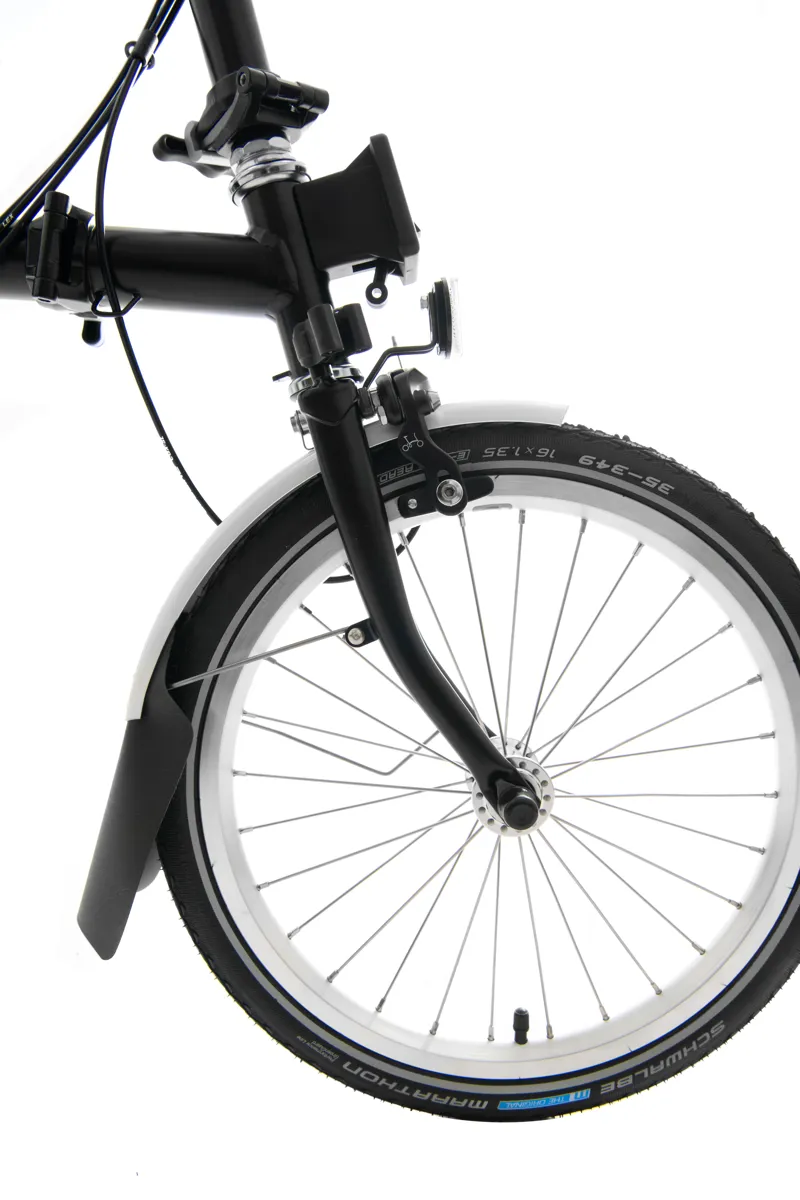 Brompton C-Line Explore Mid Bar Folding Bike 2022 Black-5