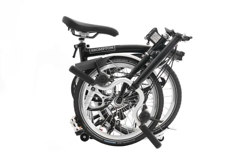 Brompton C-Line Explore Mid Bar Folding Bike 2022 Black-3