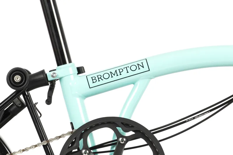 Brompton C-Line Explore Mid Bar Black Edition Folding Bike 2022 Green-4