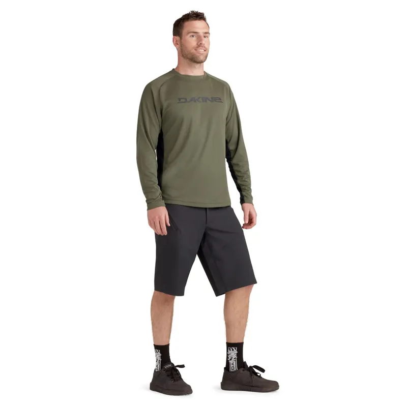Dakine Thrillium LS MTB Jersey Peat Green-2
