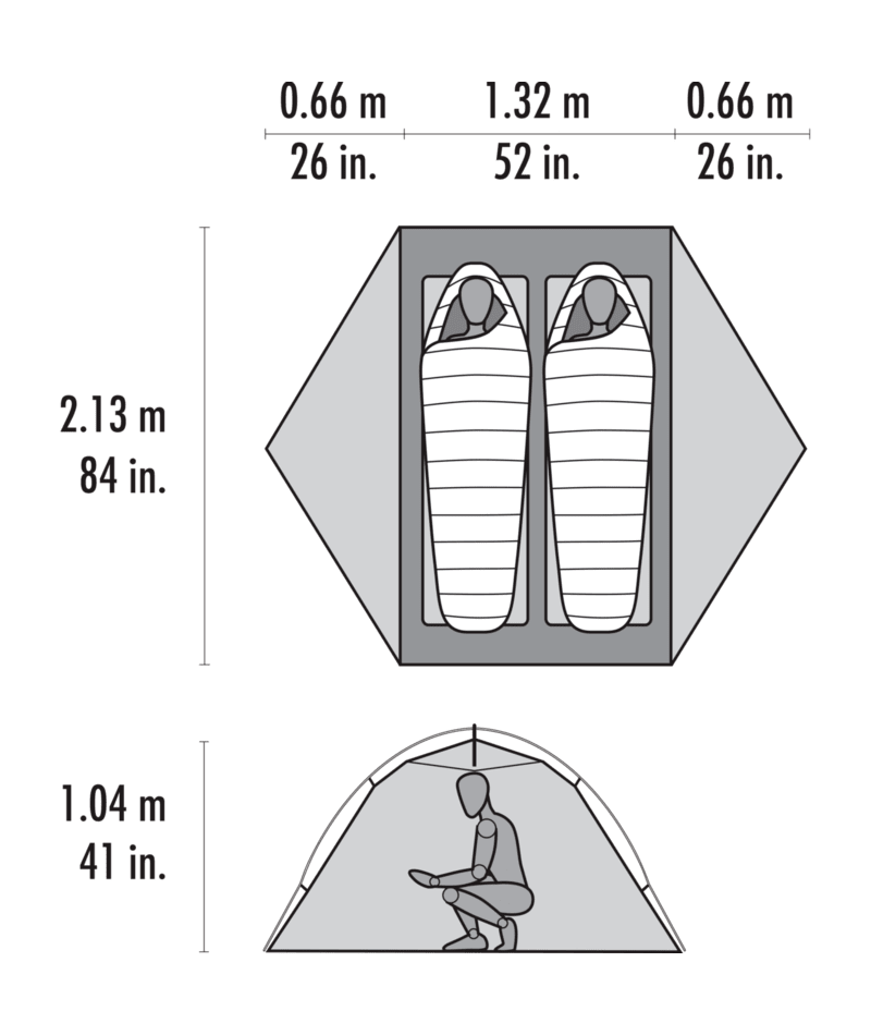 MSR Elixir 2 Person Tent Green 