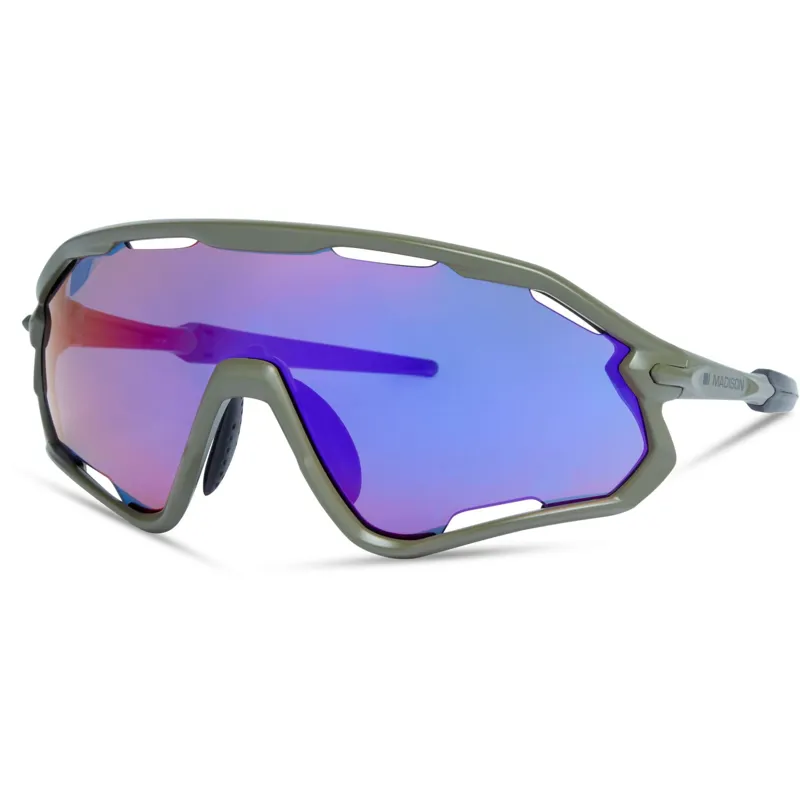 Madison Eyewear Code Breaker II Sunglasses Midnight Green / Purple Mirror