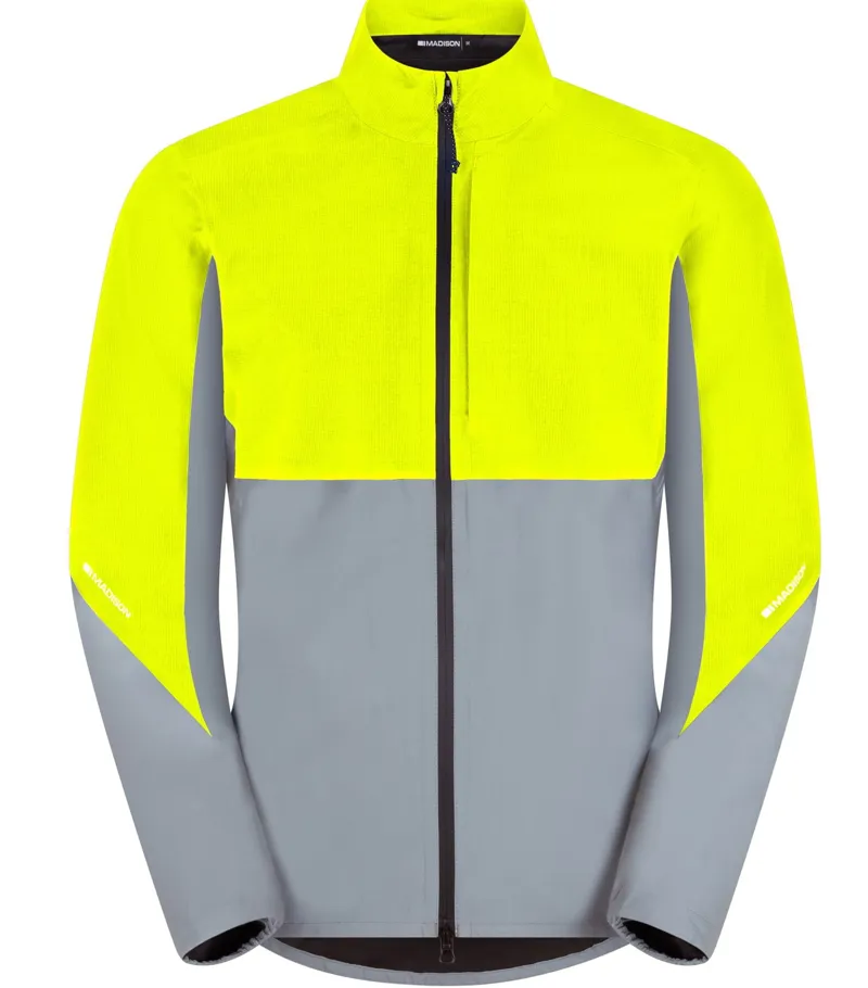Madison Stellar Ultra Reflective Waterproof Road Jacket Hi-Viz Yellow/Silver