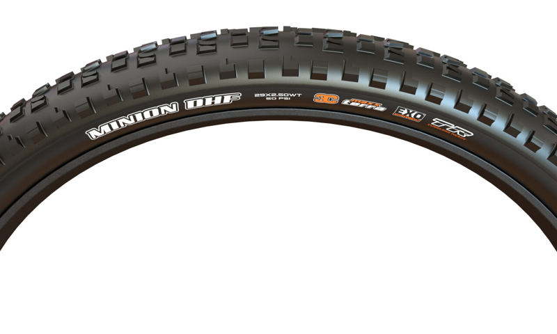 Maxxis Minion DHF 27.5x2.5WT Folding Tyre 3C MaxxGrip EXO TR Black-2