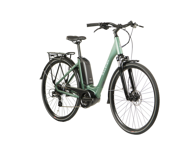 Raleigh Motus Step Through Electric Bike 2023 Green-1
