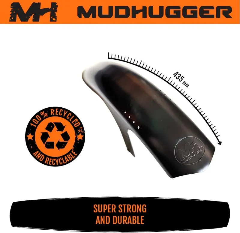 Mudhugger Front or Rear Mini Hugger MTB Mudguard Black