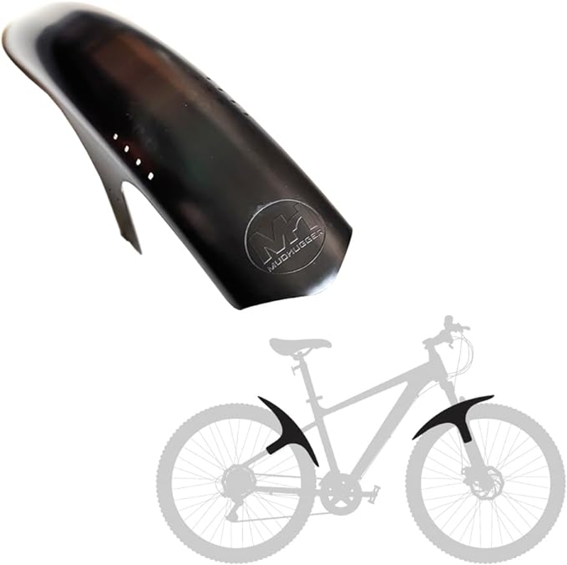 Mudhugger Front or Rear Mini Hugger MTB Mudguard Black-1