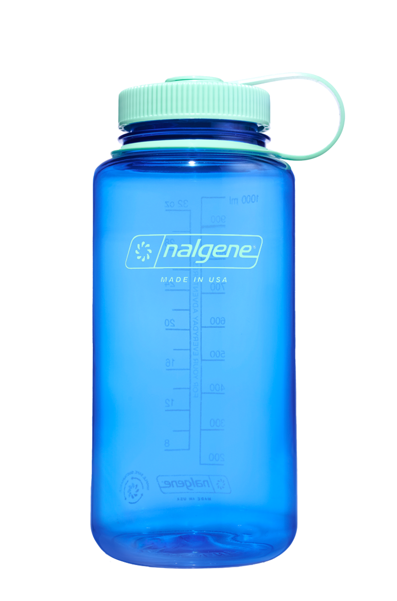 Nalgene Wide Mouth Sustain Tritan Bottle Colour Block Cornflower Blue