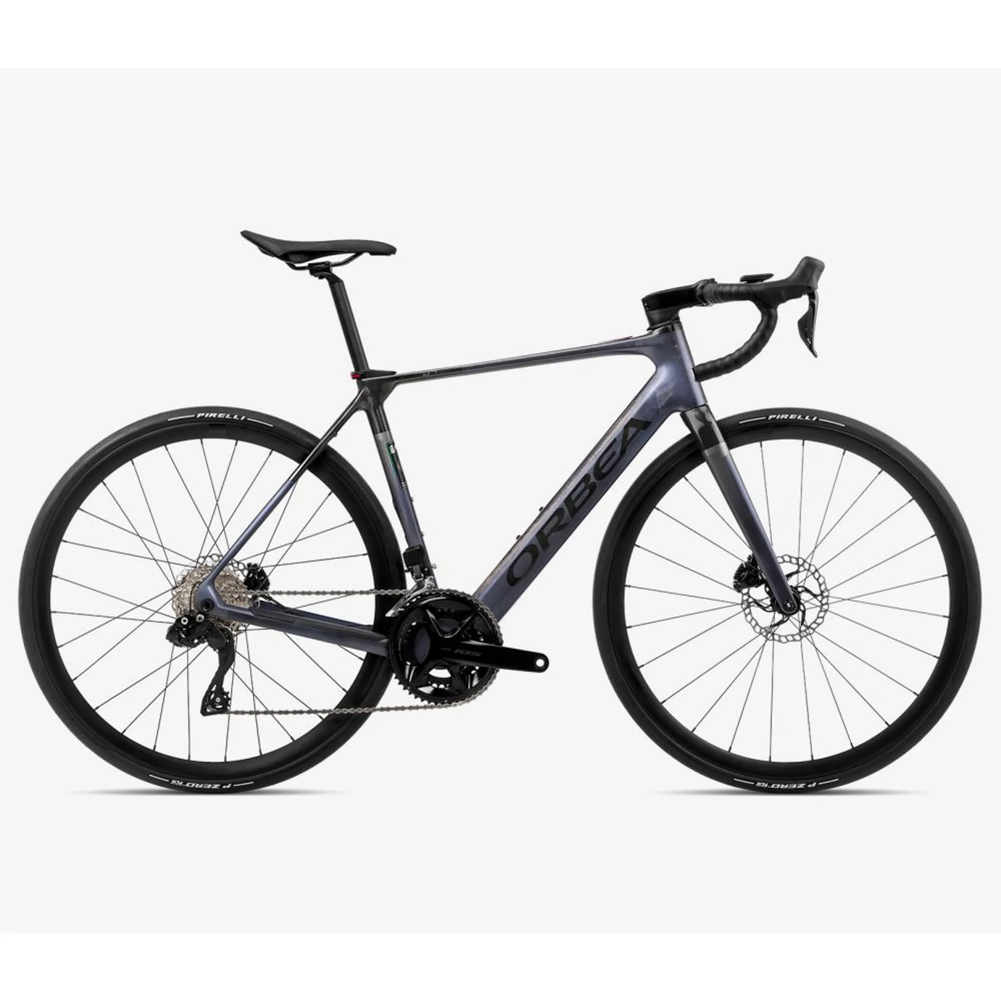 Orbea Gain M30i Electric Road Bike 2023 Tanzanite Carbon View Carbon Raw