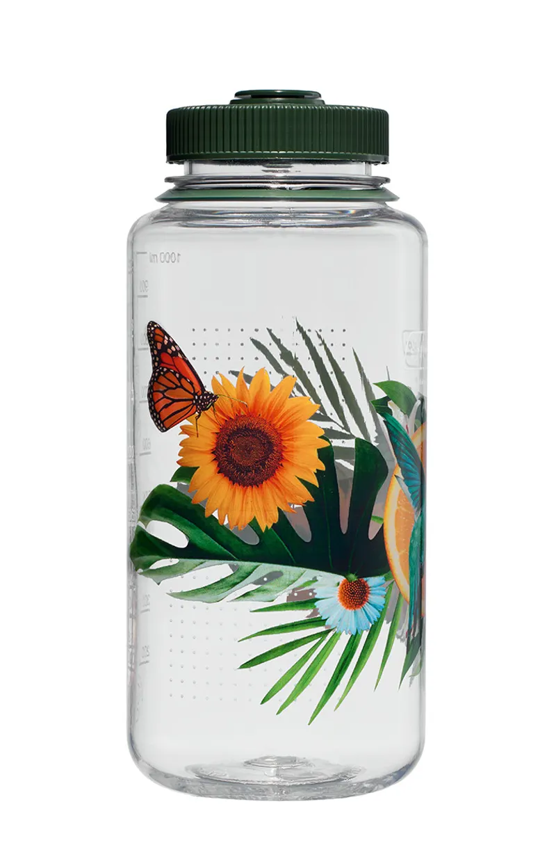 Nalgene Sustain Wide Mouth Bottle 1L CITRUS HUMMINGBIRD-1