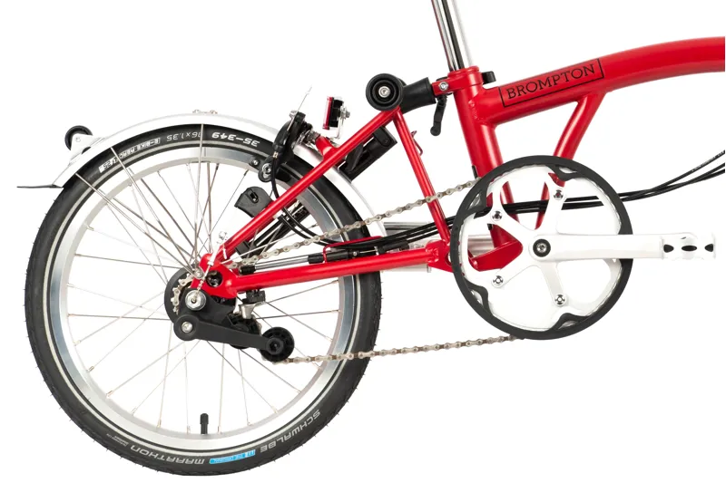 Brompton C-Line Explore High Folding Bike House Red-4