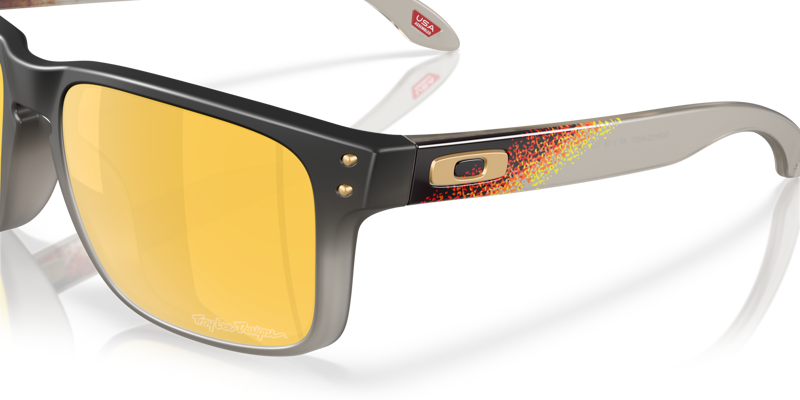 Oakley Holbrook Sunglasses Troy Lee Designs Black Fade/Prizm 24K Polarized-5