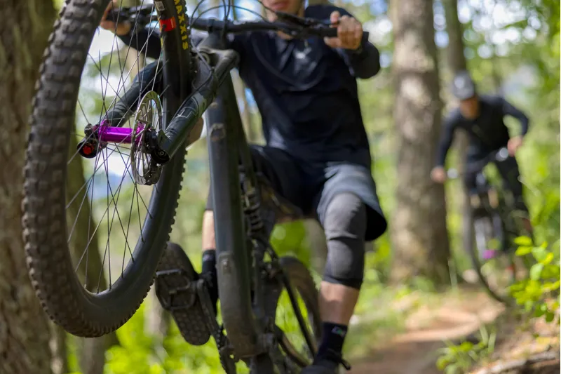 OneUp Components Front Hub 110x15mm 6B Purple-2