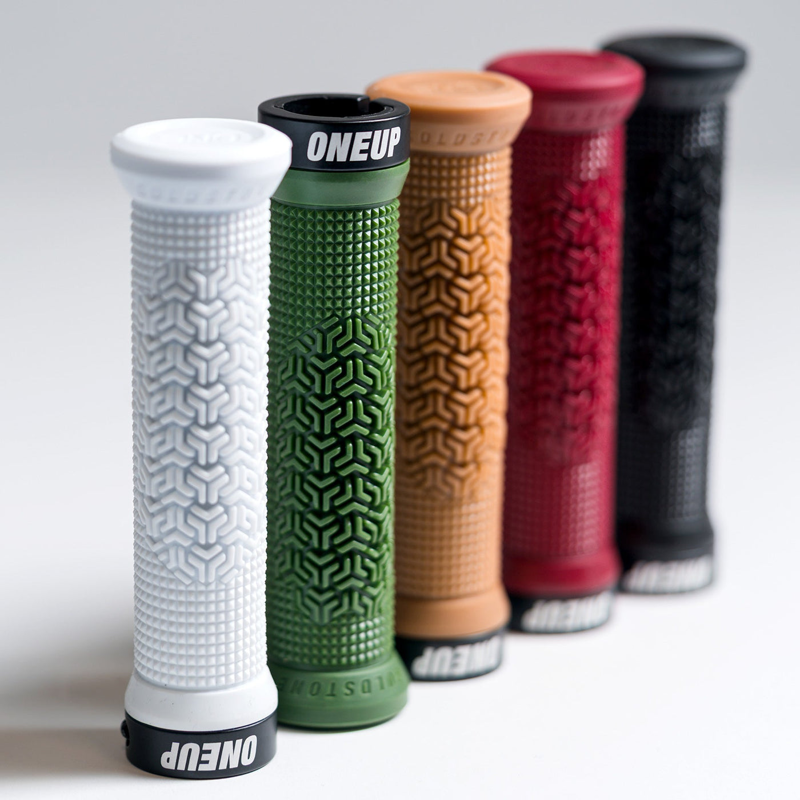 Oneup Goldstone Lock-On Grips Dark Green-4