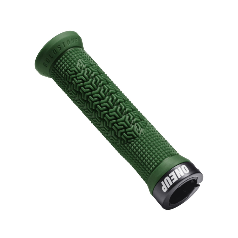 Oneup Goldstone Lock-On Grips Dark Green-1