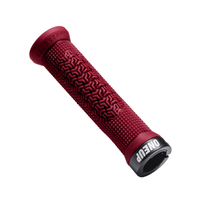 Oneup Goldstone Lock-On Grips Maroon-1